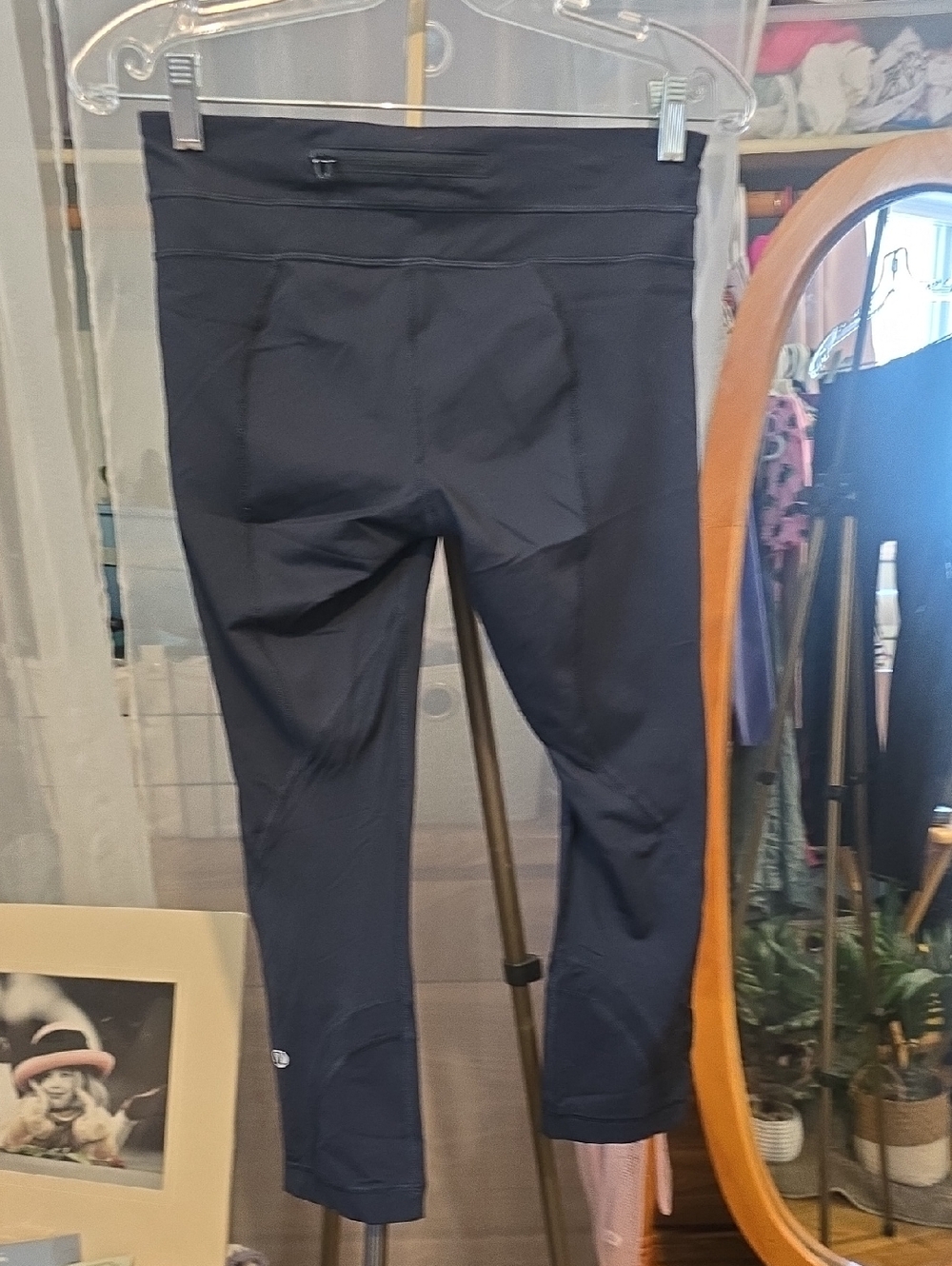 Lululemon Athletica Pace Rival Black crop leggings Size 6 As Is